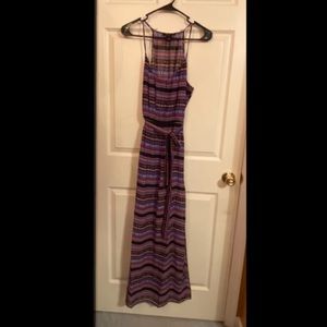 Tribal pattern maxi dress